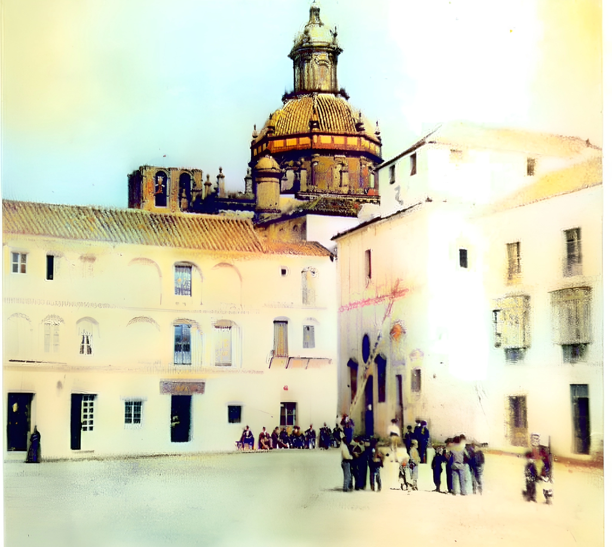 plaza de san fernando con su antigua forma cuadrada