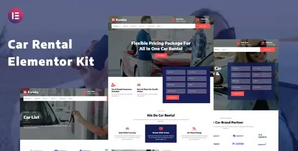 Kareta – Car Rental Services Elementor Template Kit